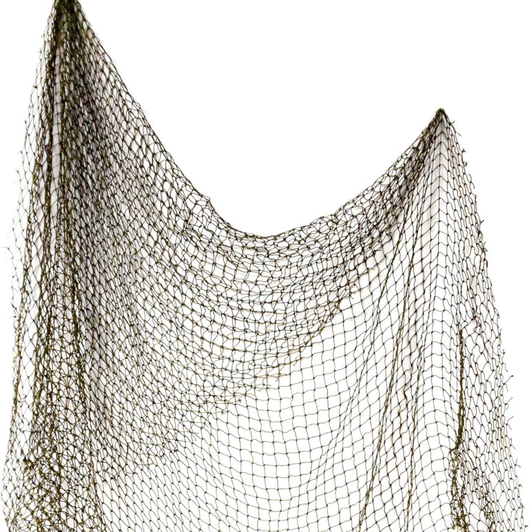 Fishing Net Decor  Real Repurposed 5x10ft Fishing Net for Wall, Beach Party & Nautical Decorations  Authentic Fish Netting for Pirate & Mermaid Themes  Indoor Outdoor Coastal Home Dcor