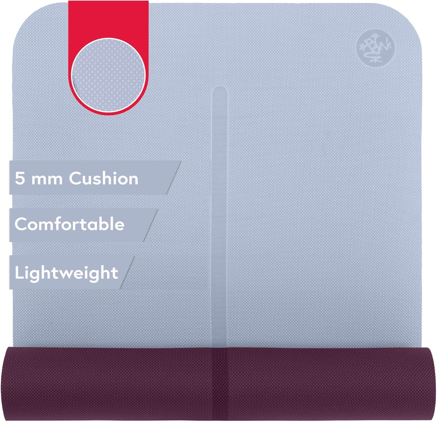 Manduka Begin Yoga Mat 68" - 5mm Cushioning | Comfortable, Lightweight & Reversible with Alignment Stripe | Budget-Friendly | 68 x 24 inches Manduka Begin Yoga Mat 68" - 5mm Cushioning | Comfortable, Lightweight & Reversible with Alignment Stripe | Budget-Friendly | 68 x 24 inches