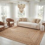 SAFAVIEH Area Rug 9x12 - Cape Cod Collection - Large - Natural Brown, Handmade Braided Flat Weave Jute (CAP252A)
