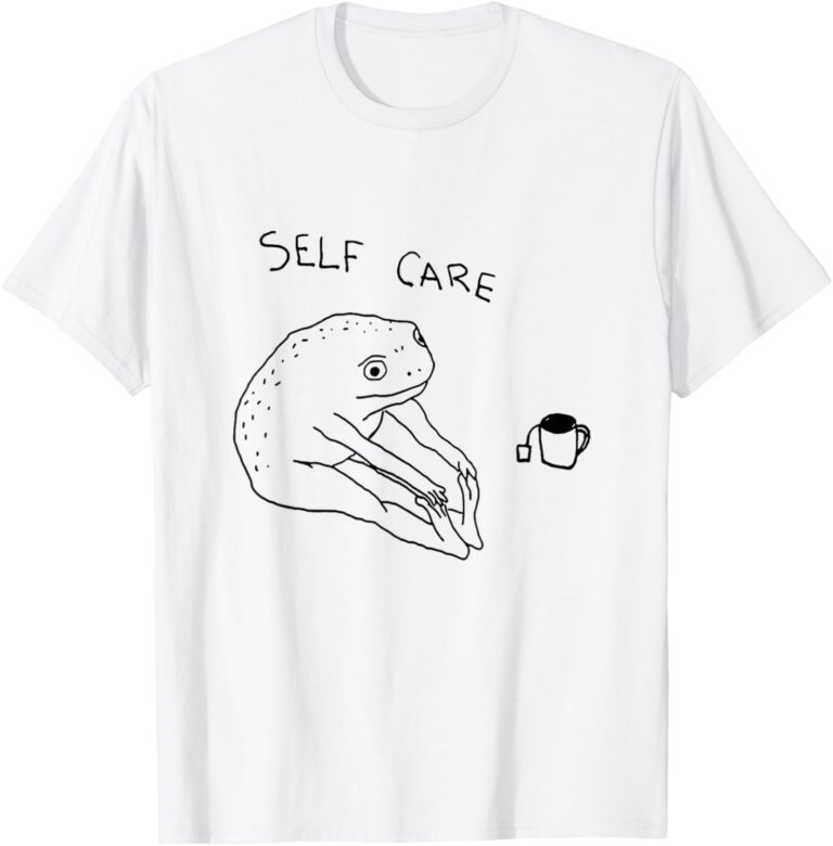 Self Care | Frog Drinking Tea T-Shirt