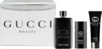 Gucci Guilty Pour Homme 3 Pcs Gift Set: Eau de Parfum 90ml Spray + 75ml Deo + 50ml Gel – Hard Box