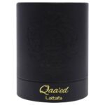 Lattafa Qaaed – Spicy, Woody, Oud, Leather – Eau de Parfum Long-Lasting Fragrance for Men, 3.4 Ounce / 100 ml