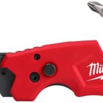 Milwaukee FASTBACK Compact Knife, and FASTBACK 6-in-1 Folding Utility Knives, w/Blade (knife 2pack) Red-black