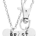 Guqqeuc Best Friend Christmas Gifts Dog Bone Necklace Keychain Set for Dog Human Jewelry Set Pet Owner Birthday Friendship Gifts