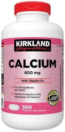 ikj Calcium 600 mg with Vitamin D3 Dietary Supplement 500 Tablets ikj Calcium 600 mg with Vitamin D3 Dietary Supplement 500 Tablets