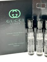 Gucci Guilty Black Sample Perfume Men EDT Spray Pour Homme MINI SMALL Travel Size 1.5 ML / 0.05 (3676) – set of 3