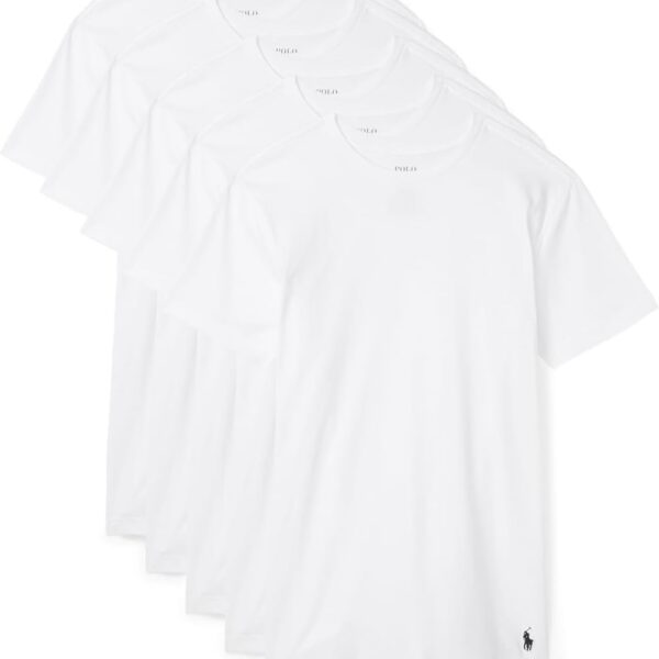 POLO RALPH LAUREN Slim Fit Undershirt w/Wicking 5-Pack Crews