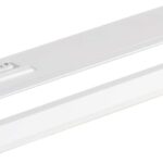 LED Under Cabinet Lighting Hardwired - 3CCT 9 Inch White Finish - Undercabinet Lights for Kitchen - Linkable Undercounter Dimmable Plug in Light or Hard Wired - Under Counter Fixture Direct Wire