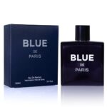 NovoGlow Blue De Paris For Men – 3.4 Fl. Oz. (100ml) Men’s Perfume – Refreshing Woody, Floral & Fruity Fragrance – Long-Lasting Masculine Scent, Ideal Gift for Any Occasion