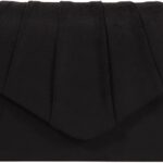 BBjinronjy Clutch Purse Evening Bag for Women Evening Wedding Party Velvet Suede Pleated Handbag