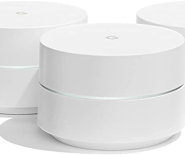Google WiFi system, 3-Pack - Router Replacement for Whole Home Coverage (NLS-1304-25),White