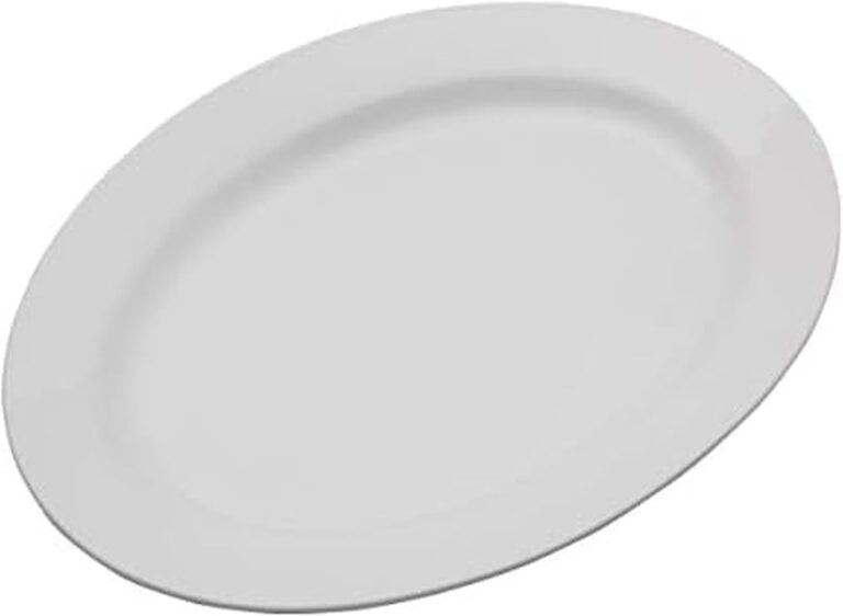 Everyday White Porcelain Oval Serving Platter, 16 Inch Large Turkey Platter for Thanksgiving, Dishwasher and Oven Safe Dinnerware