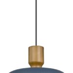 Darkaway Pendant Light Fixtures Ceiling Hanging with Hammered Metal Shade, Modern Pendant Light for Kitchen Island Lighting Hanging Lamp Adjustable Height, Medium
