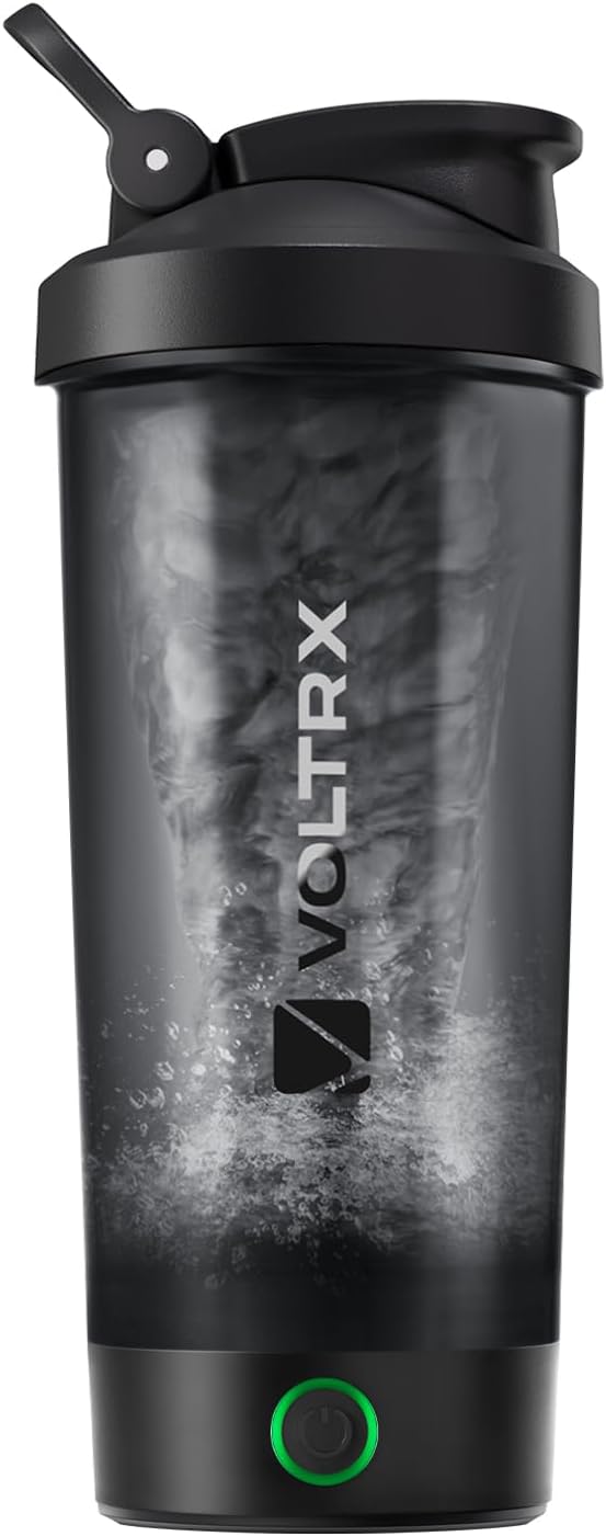VOLTRX Protein Shaker Bottle, Merger USB C Rechargeable Electric Protein Shake Mixer, Shaker Cups for Protein Shakes and Meal Replacement Shakes, BPA Free, 24oz VOLTRX Protein Shaker Bottle, Merger USB C Rechargeable Electric Protein Shake Mixer, Shaker Cups for Protein Shakes and Meal Replacement Shakes, BPA Free, 24oz