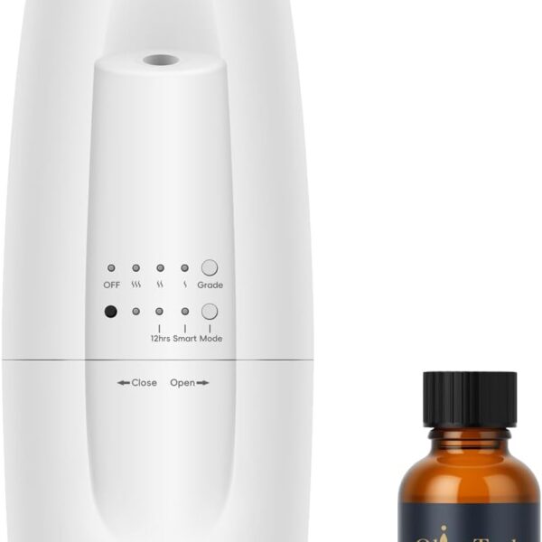 Plug in Scent Diffuser, OliveTech Waterless Essential Oil Diffuser, Cover Up to 500 Sq. Ft., Hotel Collection Diffuser, Aromatherapy Diffusers for Home, Office, 1 x 30ml Essential Oil Included