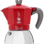 Bialetti - Moka Induction, Moka Pot, Suitable for all Types of Hobs, 4 Cups Espresso (5.7 Oz), Red