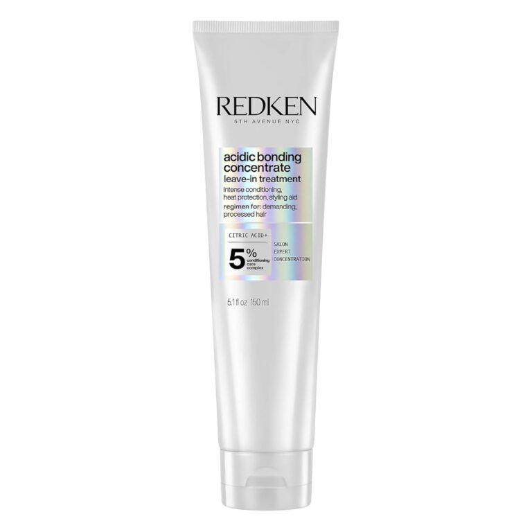 Redken Acidic Bonding Concentrate Leave In Conditioner - For Weak & Damaged Hair, Bond Building & Strengthening Hair Repair Treatment, Smooths & Provides Heat Protection