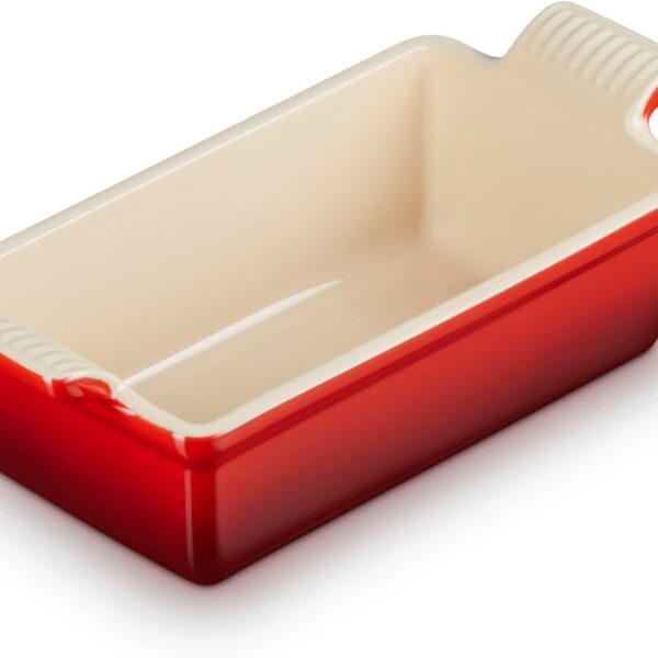 Le Creuset Stoneware Heritage Loaf Pan, 9" x 5" x 3" (1.5 qt.), Cerise