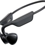 Bone Conduction Headphones,Open Ear Headphones Bluetooth 5.3 with Mic,Bone Conduction Earbuds 12Hrs Playtime,IPX7 Sweatproof Waterproof Sport Earphones for Running,Walking,Cycling,Gym