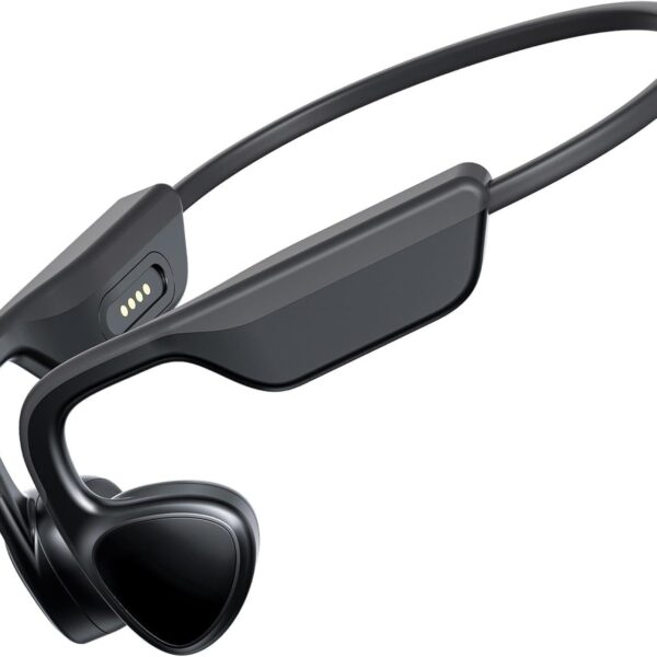 Bone Conduction Headphones,Open Ear Headphones Bluetooth 5.3 with Mic,Bone Conduction Earbuds 12Hrs Playtime,IPX7 Sweatproof Waterproof Sport Earphones for Running,Walking,Cycling,Gym