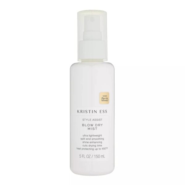 Kristin Ess Hydrating Heat Protection Spray for Hair - Blow Dry Frizz Control + Shine Enhancing -Anti Humidity Thermal Heat Protectant Spray - Repair + Protect Hair Up to 450 Degrees - Pear Fragrance