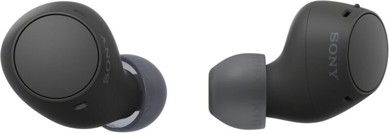 Sony WF-C510 Truly Wireless in-Ear Bluetooth Earbud Headphones with up to 22-Hour Battery, Multipoint-Connection, Mic and IPX4 Water Resistance, Black