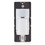 Leviton Motion Sensor Light Switch, Motion Activated, Auto-On/Auto-Off or Manual-On, 2A, No Neutral Wire Required, Single Pole, DOS02-LW, White