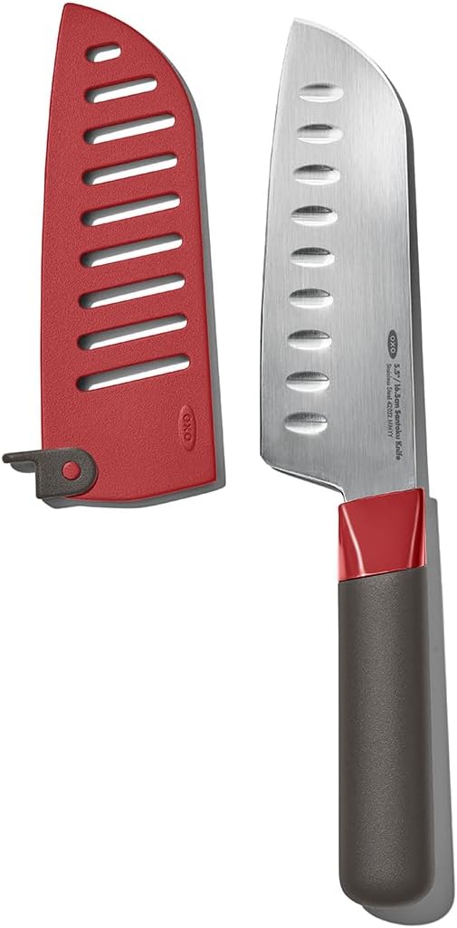 OXO Outdoor 5.5in/14cm Santoku Knife with Locking Sheath OXO Outdoor 5.5in/14cm Santoku Knife with Locking Sheath