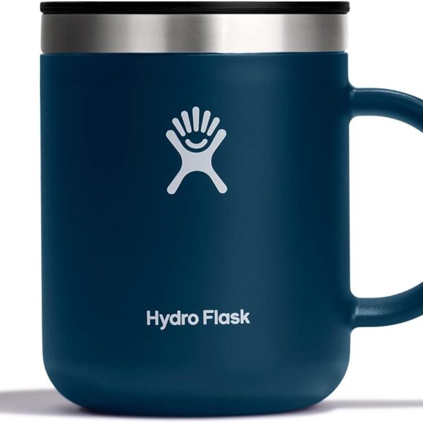 Hydro Flask Coffee Mug Insulated Stainless Steel, Non Spill, Leak Resistant Travel Mug 12 Oz Indigo Blue