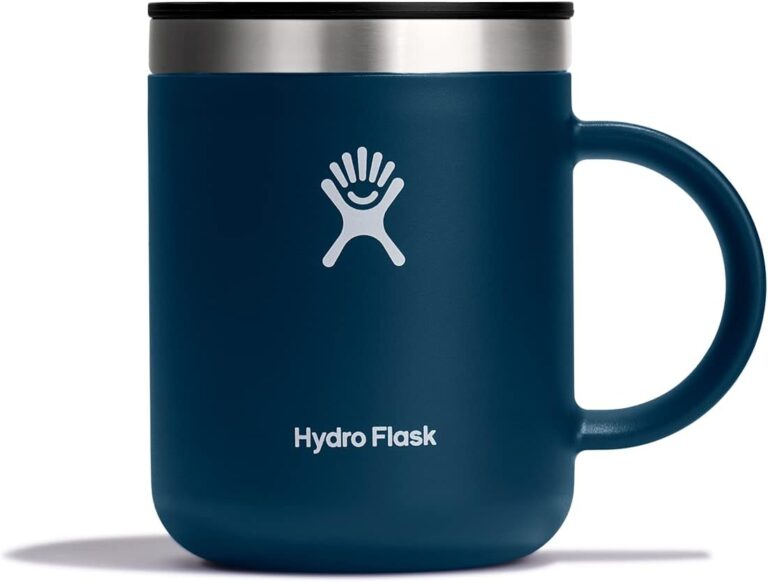 Hydro Flask Coffee Mug  Insulated Stainless Steel, Non Spill, Leak Resistant Travel Mug 12 Oz Indigo Blue