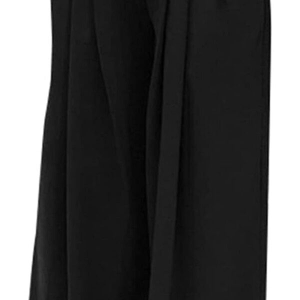 NRTHYE Womens Palazzo Long Pants High Waist Wide Leg Stretchy Loose Fit Casual Trousers with Pocket