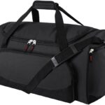 Uarition Gym Bag for Men - 50L Black Durable Large Duffle Bag for Travel, Workout, Fitness & Sport
