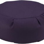 Hugger Mugger Zafu Meditation Cushion - Support in Cross-Legged Sitting, Buckwheat Filled, Durable Fabric, Convenient Handle, Handmade in USA