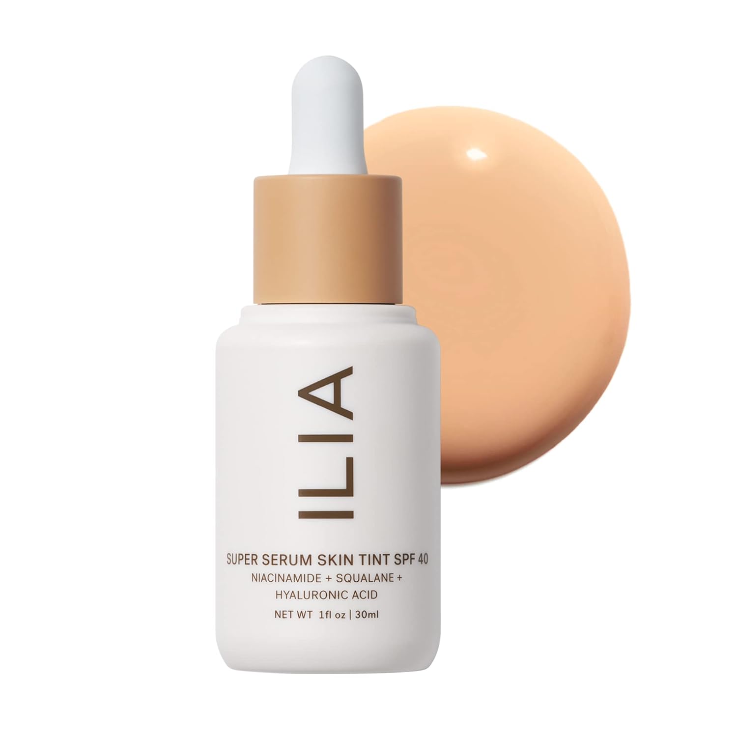ILIA - Super Serum Skin Tint SPF 40 | Lightweight Foundation With Mineral SPF | Hydrate, Smooth, Plump | Non-Comedogenic, Clean, Cruelty-Free & Vegan (Bom Bom ST5, 1 fl oz | 30 ml) ILIA - Super Serum Skin Tint SPF 40 | Lightweight Foundation With Mineral SPF | Hydrate, Smooth, Plump | Non-Comedogenic, Clean, Cruelty-Free & Vegan (Bom Bom ST5, 1 fl oz | 30 ml)