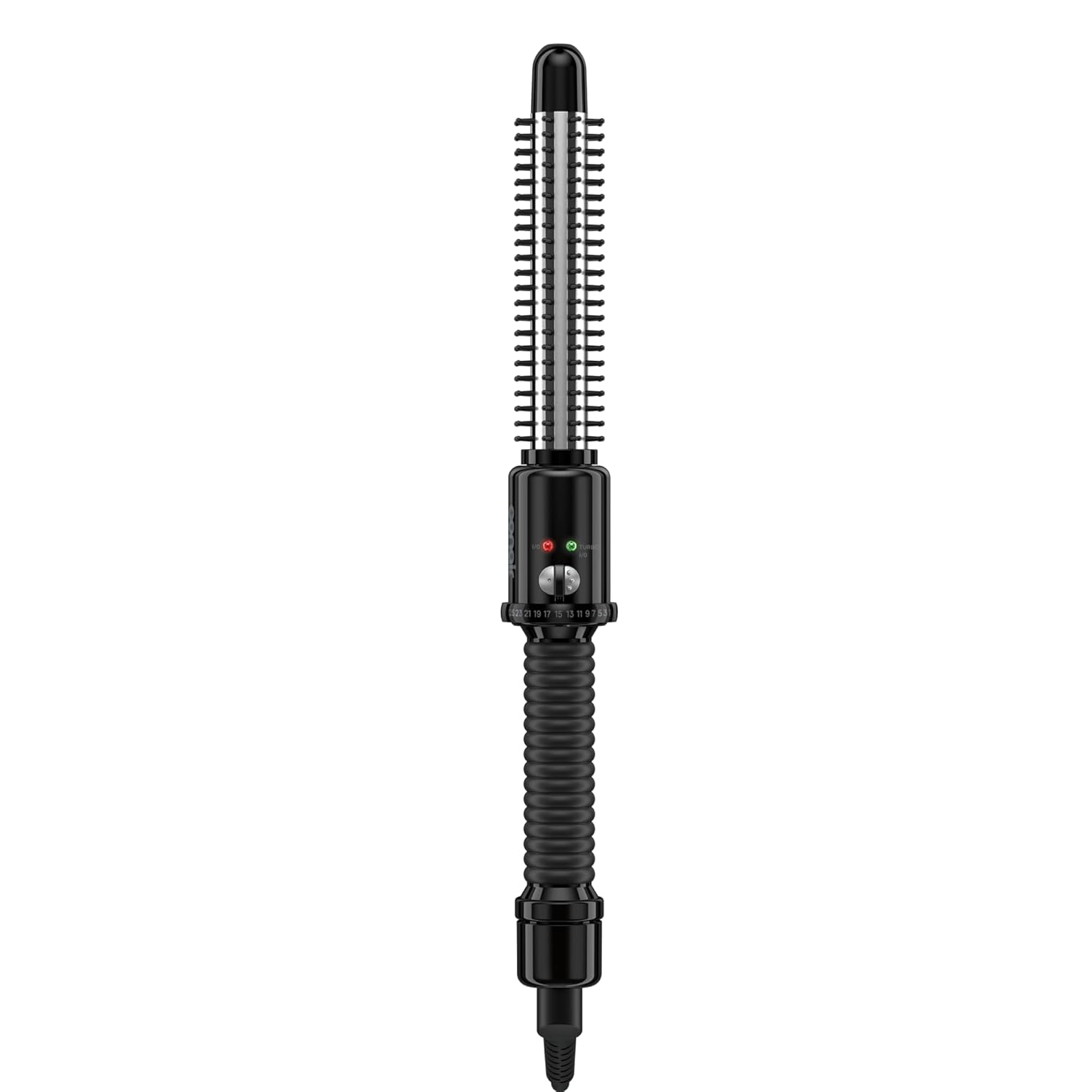 Conair Instant Heat Curling Iron Brush, 3/4-Inch Hot Brush for Short Hair, 25 Heat Settings, Nylon Bristles, Dual Voltage & Auto-Off, Black/Silver, BC84GNR Conair Instant Heat Curling Iron Brush, 3/4-Inch Hot Brush for Short Hair, 25 Heat Settings, Nylon Bristles, Dual Voltage & Auto-Off, Black/Silver, BC84GNR