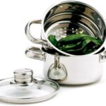 Norpro 1-Quart Stainless Steel Mini Steamer Cooker, 3 Piece Set