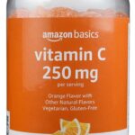 Amazon Basics Vitamin C Gummies, Sour Orange Flavor, 250 mg, 150 Count, Vegetarian, Immune Health Support (Previously Solimo)
