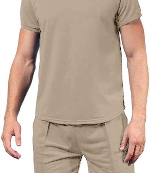 Men's Shirt and Shorts Set 2 Piece Outfits Fashion Summer Tracksuits Casual Sportwear Set