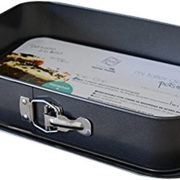 meleg otthon Springform Pan Cheesecake Pan Leakproof Cake Pan Bakeware Rectangle Nonstick Removable Bottom Black 10.6"D x 15.4"W x 3"H