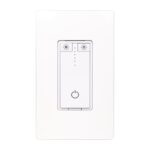 Smart Dimmer Switch, Dimmable with Energy Monitoring, Compatible with Alexa and Google Home, 2.4GHz WiFi Switches for LED Lights/CFL Light Bulbs Neutral Wire Required, Single Pole, ETL & FCC