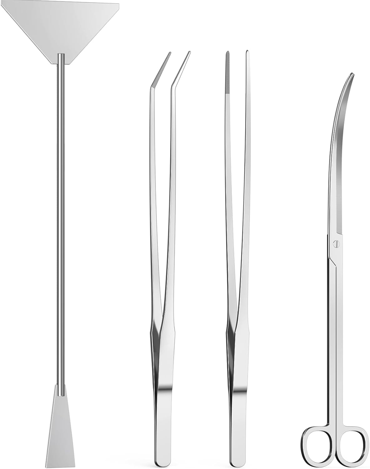 4Pcs Aquascaping Tools, Jeimier Aquascape Kit, Long and Strong Aquarium Tweezers, Scissors, Algae Scraper, Aquarium Plant Tools, Fish Tank Plant Trimming Kit 4Pcs Aquascaping Tools, Jeimier Aquascape Kit, Long and Strong Aquarium Tweezers, Scissors, Algae Scraper, Aquarium Plant Tools, Fish Tank Plant Trimming Kit