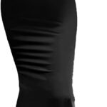 xxxiticat Women's Satin Long Dress Sleeveless Halter Neck Backless Buckle Slip Cold Shoulder Mermaid Prom Party Maxi Dress