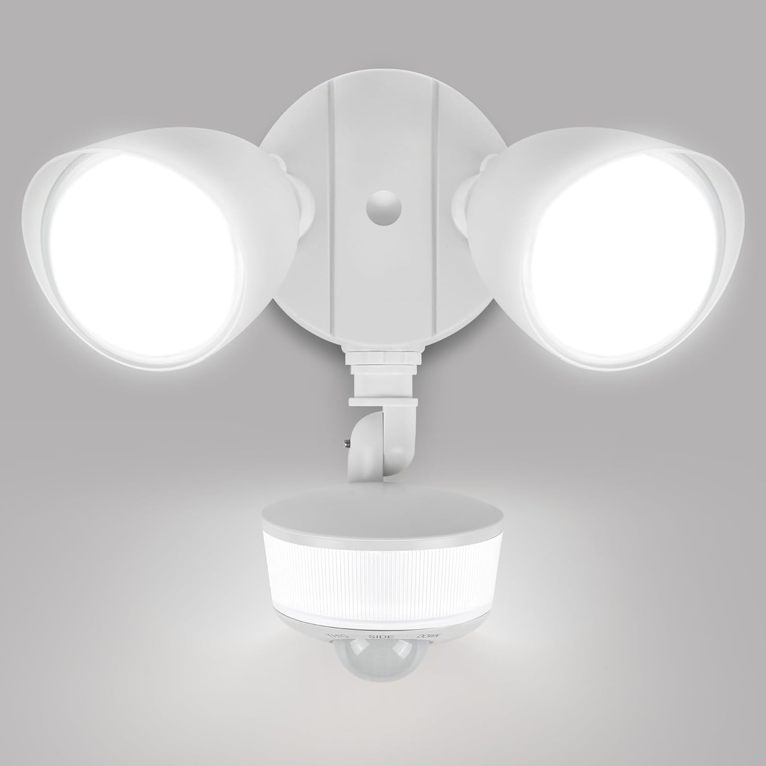 LUTEC 34W 3000 Lumen Motion Sensor Outdoor Lights, 5000K Daylight, IP65 Waterproof Flood Lights Outdoor with Night Light, Dusk to Dawn Motion Detector LED Security Light for Outside Garage, Yard-White LUTEC 34W 3000 Lumen Motion Sensor Outdoor Lights, 5000K Daylight, IP65 Waterproof Flood Lights Outdoor with Night Light, Dusk to Dawn Motion Detector LED Security Light for Outside Garage, Yard-White