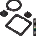 2pcs Feeding Fish Ring Set, Fish Food Feeder +Thermometer Strip, Tank Decor, Aquarium Tank Accessories for Floating Foods, for Betta, Guppy, Goldfish Etc