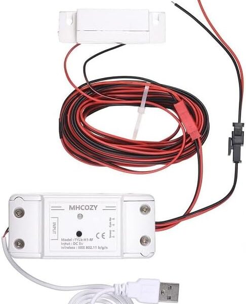 5V WiFi Smar Garage Door Opener Remote Controller,Monitor Garage Open Close Status by Phone Tuya app Anywhere,Compatible with Alexa Google Home