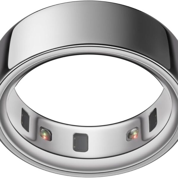 Oura Ring 4, Smart Ring - Silver - Size 11 - Sleep, Activity, Women's Health, AI Advisor, Up to 8 Days of Battery Life, Oura App, Before You Buy, Android & iOS Compatible