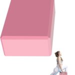 Yoga Block - Unsupported Latex Eva foam - Soft non slip surface with bevel for yoga, pilates, meditation - Yoga accessories for stability, balance and deep stretching