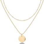 PAVOI 14K Gold Plated Layering Necklaces | Stylish Minimalist Design Pendant Necklaces | Butterfly, Heart, Lock, Evil Eye, Coin, Lightning Bolt, Circle, Cross Pendants for Women - Valentines Day Trendy Jewelry