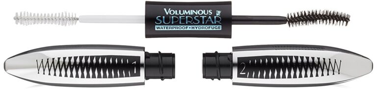L'Oreal Paris Cosmetics Voluminous Superstar Mascara, Waterproof, Black, 0.41 Fl. Oz, 1 Count
