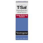 Neutrogena T/Sal Therapeutic Dandruff Shampoo, Scalp Build-Up Control, 3% Salicylic Acid,Psoriasis Treatment, Seborrheic Dermatitis Shampoo, Clears Flakes, Fragrance Free, 4.5 fl oz